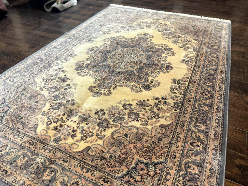 Belgium Power Loomed Wool Rug 6.9 x 9.6, Vintage Oriental Carpet by Jewel Rugs