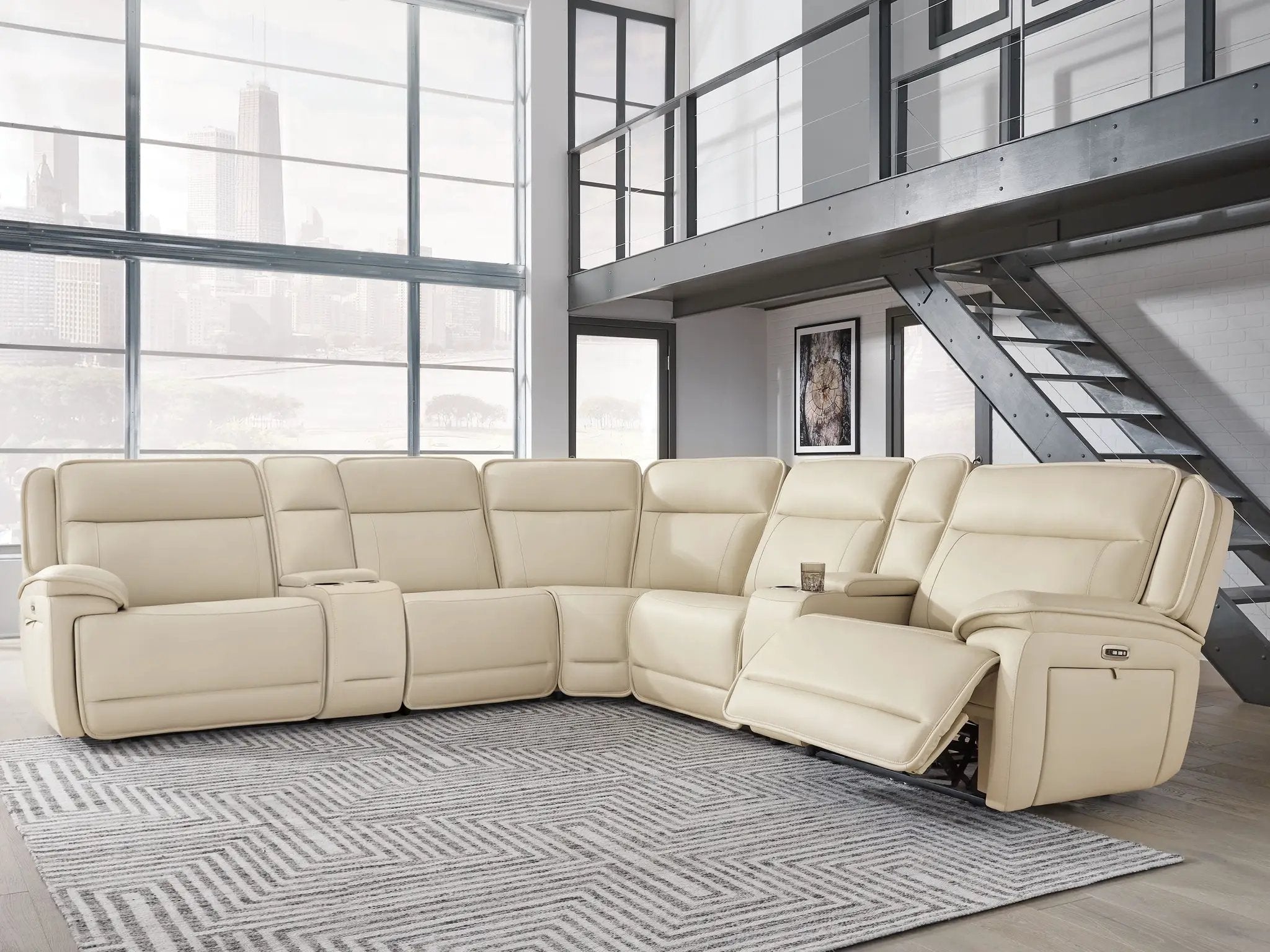Double Deal - Reclining Sectional by Unique Piece Furniture