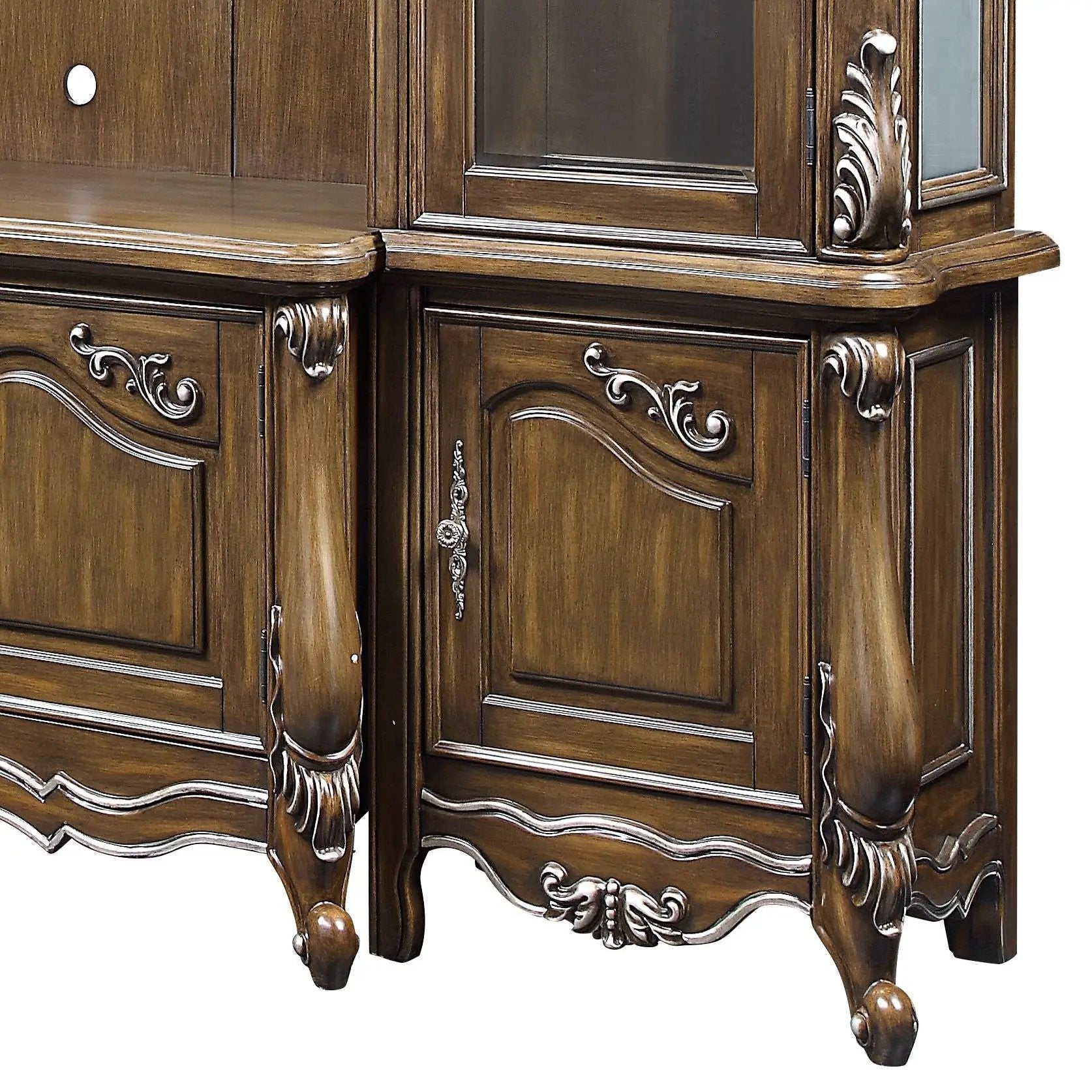 Latisha - Entertainment Center - Antique Oak by HouseOfZazla