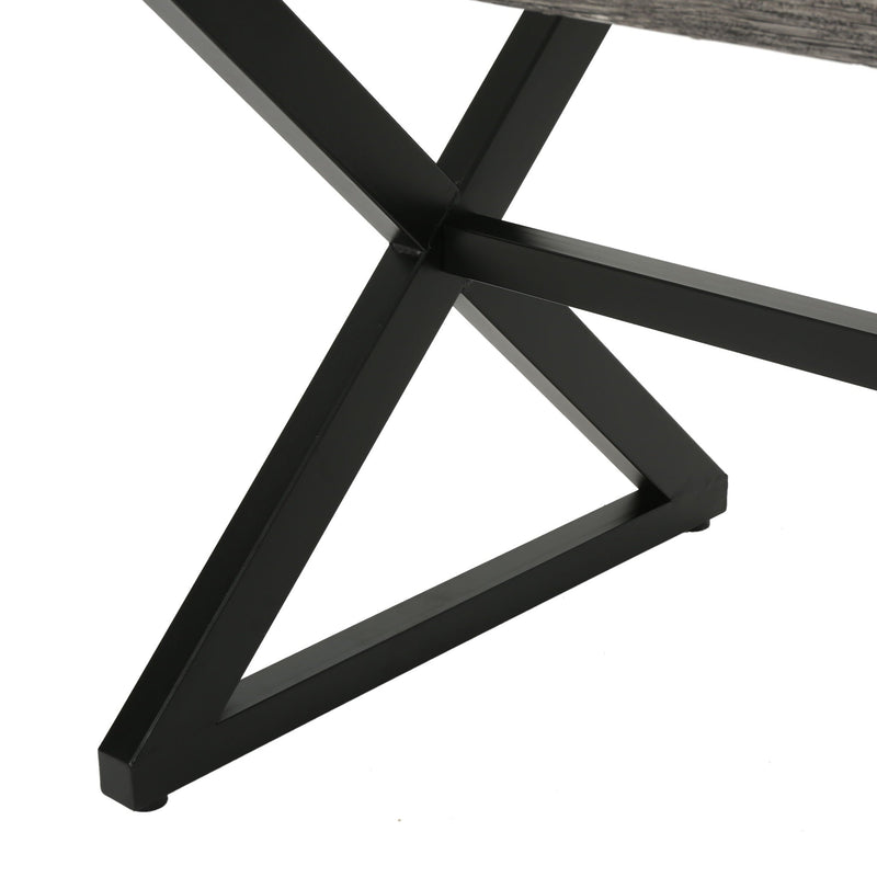 Rolando Outdoor Aluminum Dining Table with Steel Frame by HouseOfZazla