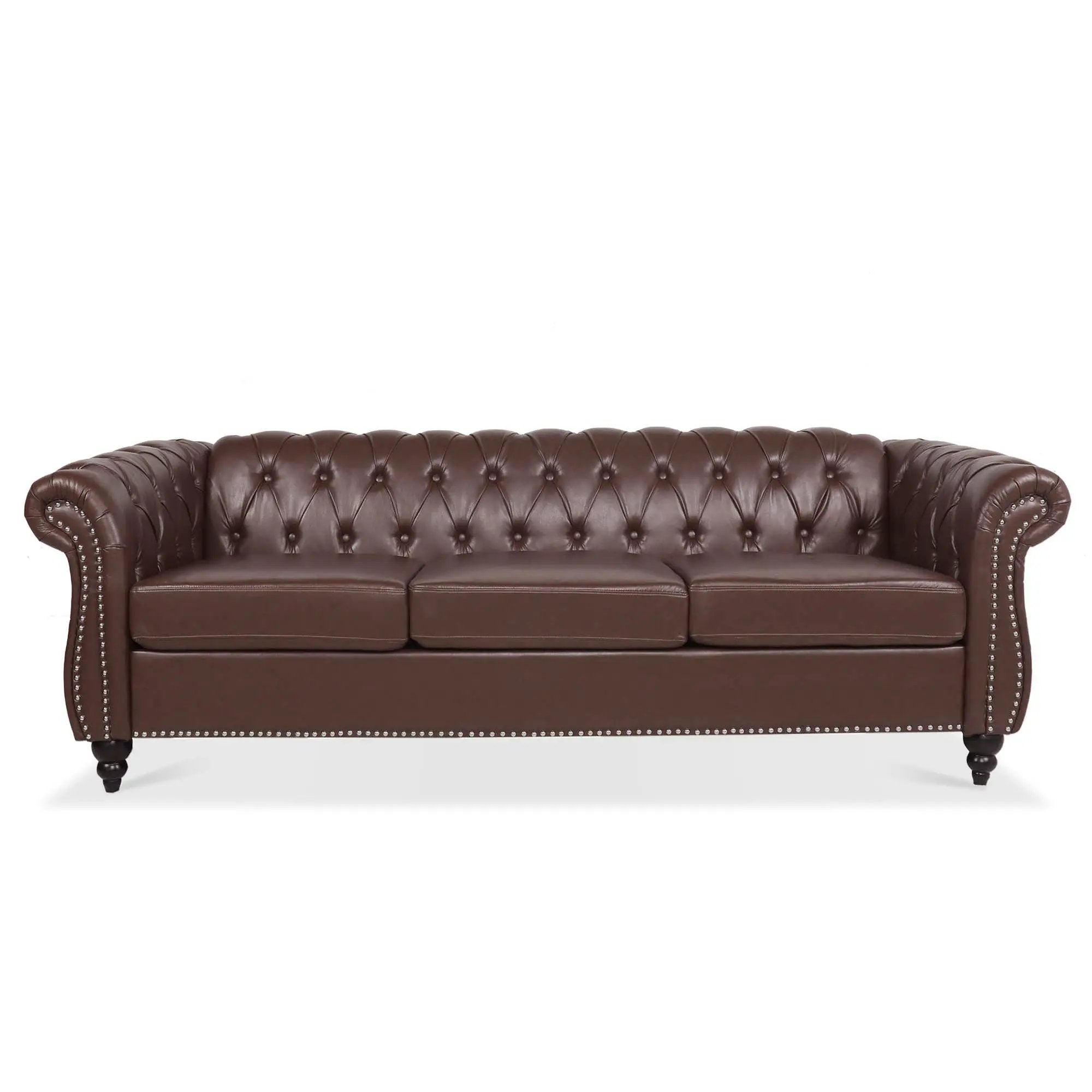 Rolled Arm Chesterfield 3 Seater Sofa by Unique Piece Furniture