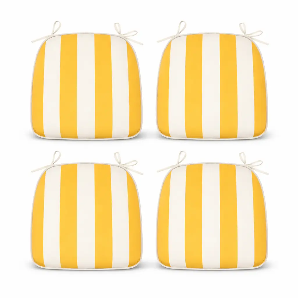 Outdoor Patio Chair Cushions (Set of 4) - Black by HouseOfZazla