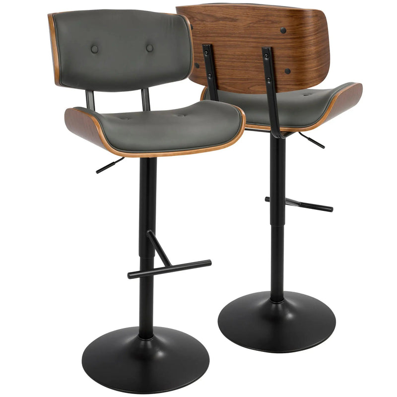 Lombardi - Mid Century Modern Adjustable Barstool by Unique Piece Furniture