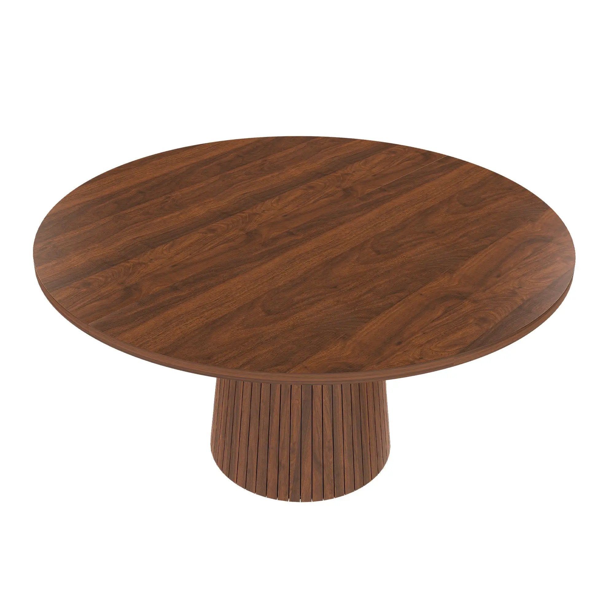 47 Inch Round MDF Dining Table for 4, Modern Farmhouse Style by HouseOfZazla