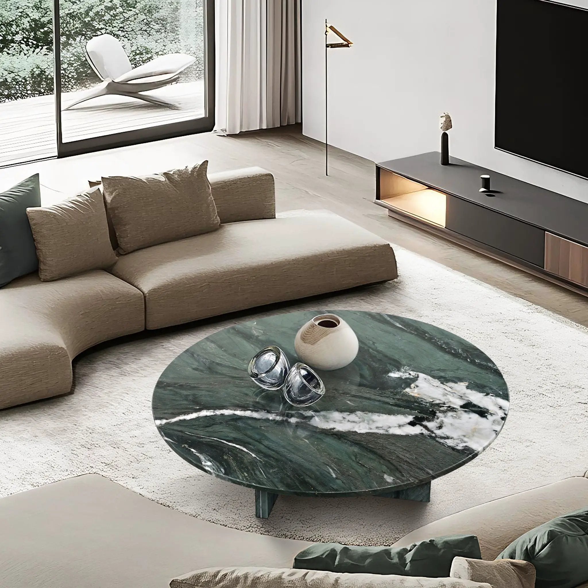 Luxury Coffee Table With Unique Veining, Unique Stone Design by Unique Piece Furniture