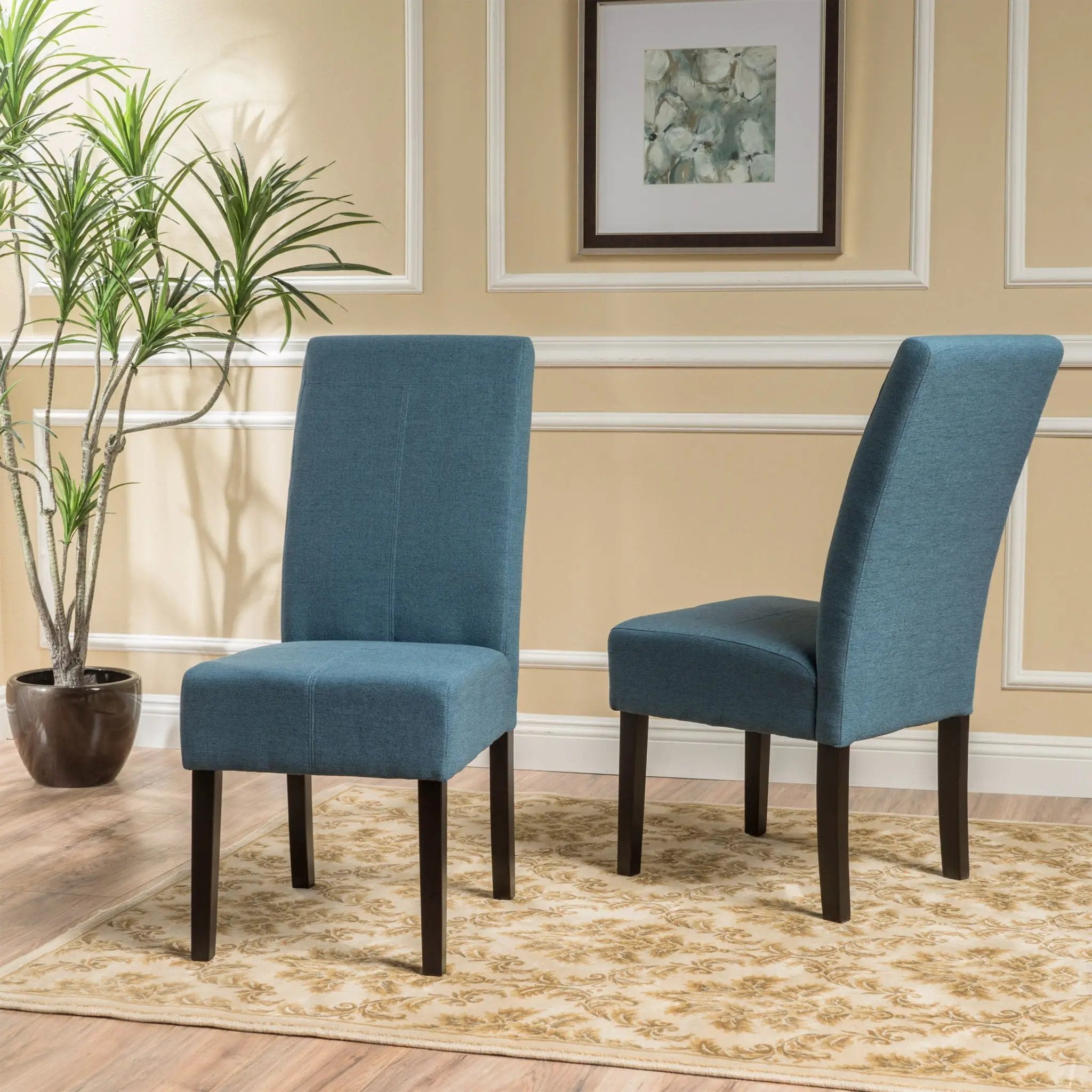 Pertica Dining Upholstered Armless Chairs (Set of 2) by HouseOfZazla