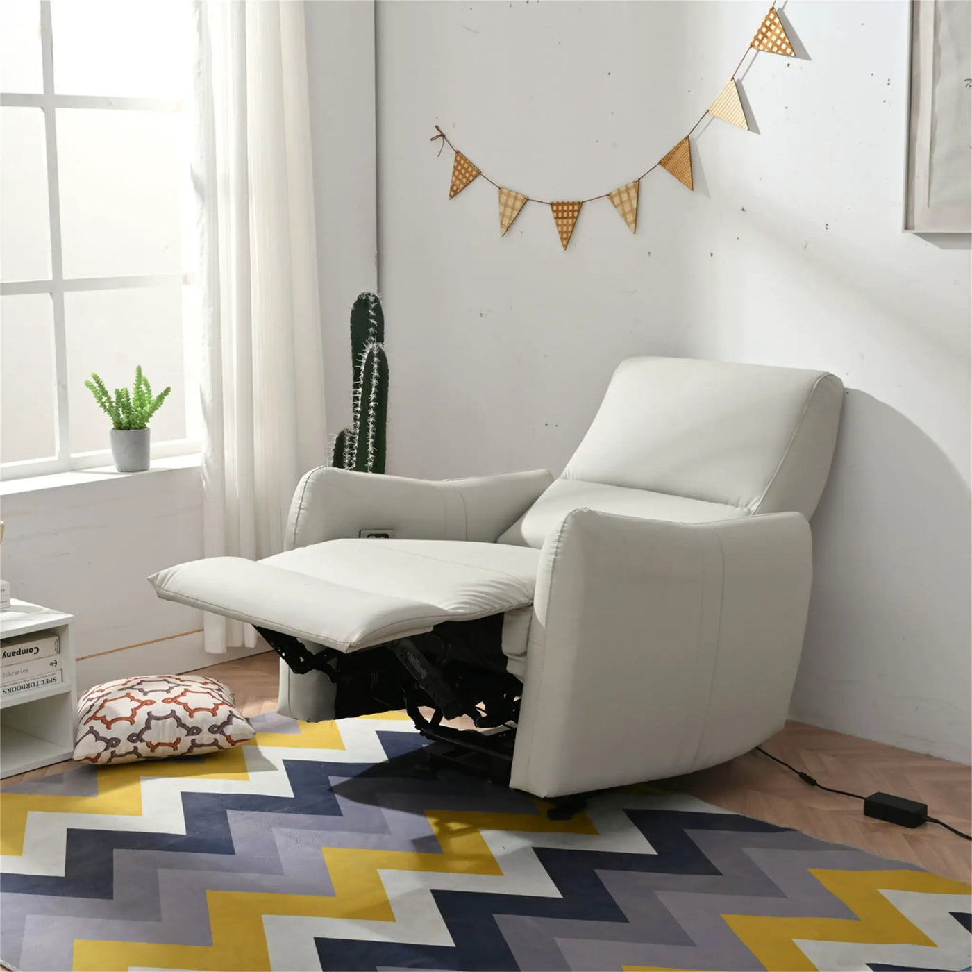 Wall Hugger Power Recliner Chair With USB Port (Type-C) by HouseOfZazla