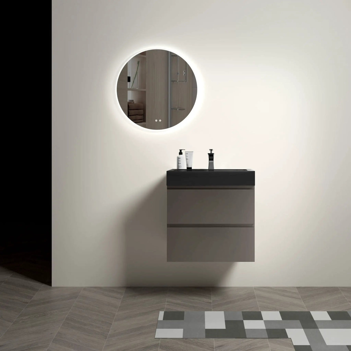 Alice - Bathroom Vanity With Sink, Wall Mounted, Floating by Unique Piece Furniture