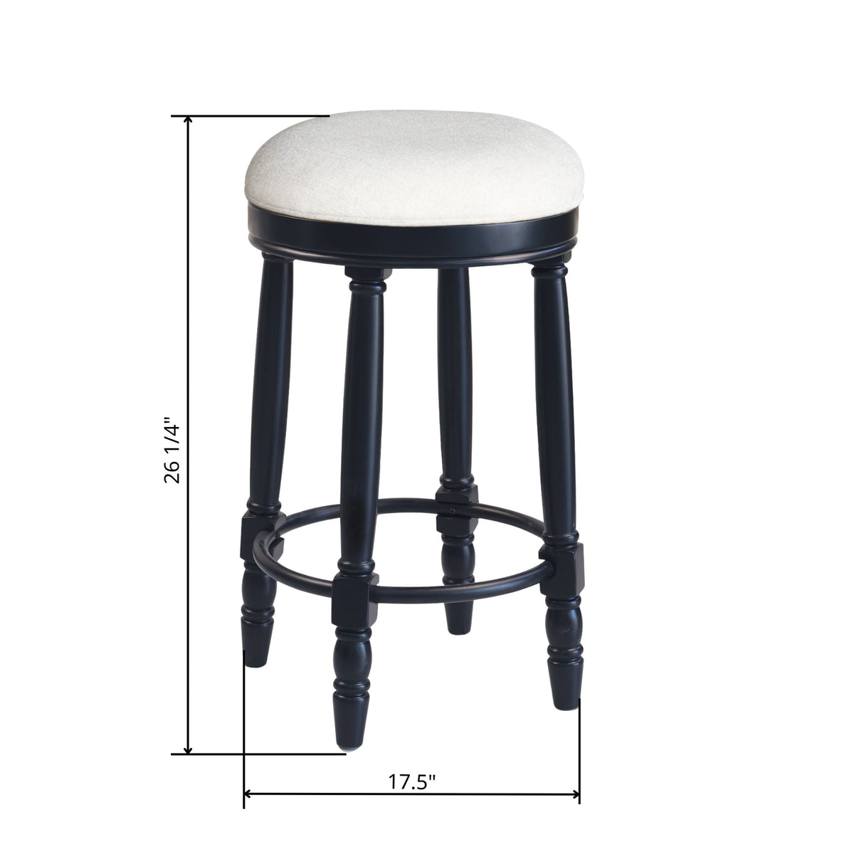 360° Swivel Wooden Barstools With Upholstered Seat, Counter Height (Set of 2), photo 18 of 20