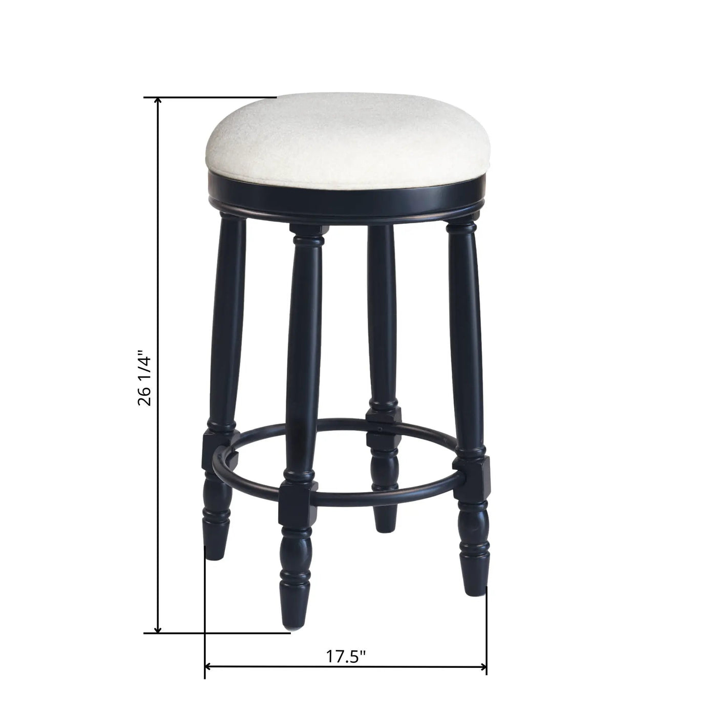 360° Swivel Wooden Barstools With Upholstered Seat, Counter Height (Set of 2) by Unique Piece Furniture