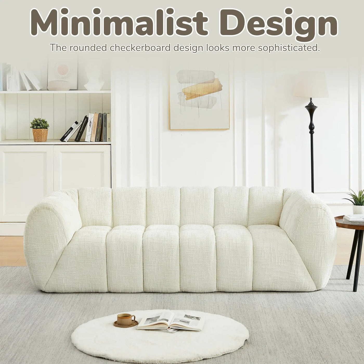Chenille Pure Foam Sofa by HouseOfZazla