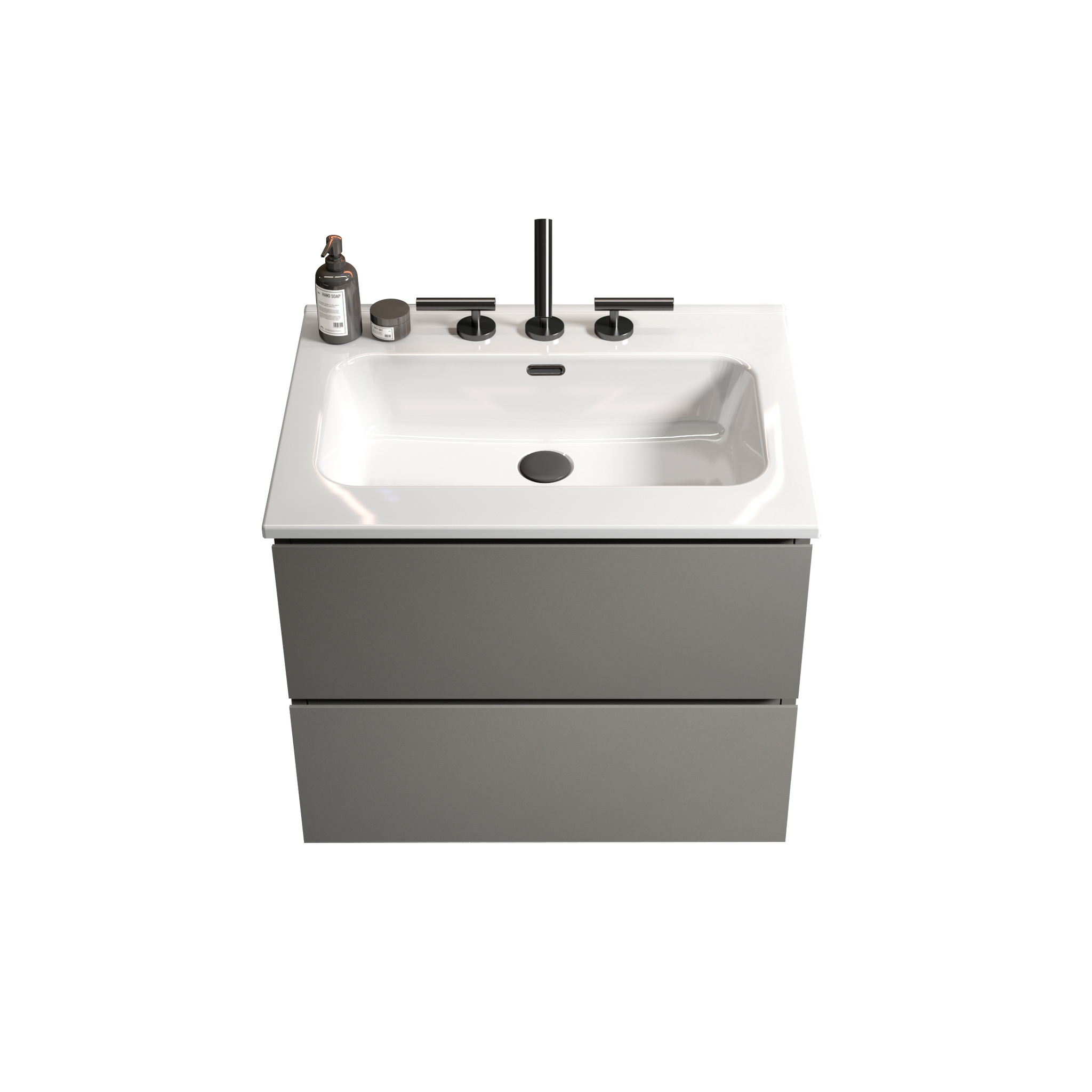TIA 24" Wall Mount Space Grey Bathroom Vanity by HouseOfZazla
