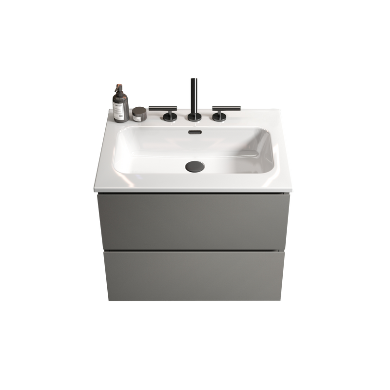 TIA 24" Wall Mount Space Grey Bathroom Vanity by HouseOfZazla
