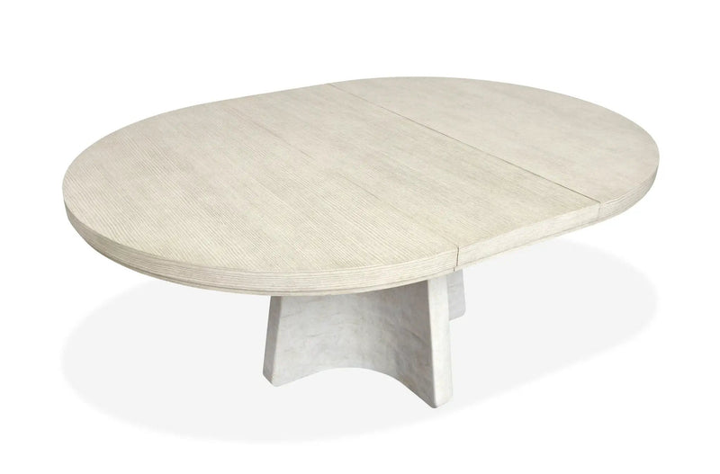 Lorelei - Extendable 54" Round Dining Table - Misty Cloud by Unique Piece Furniture
