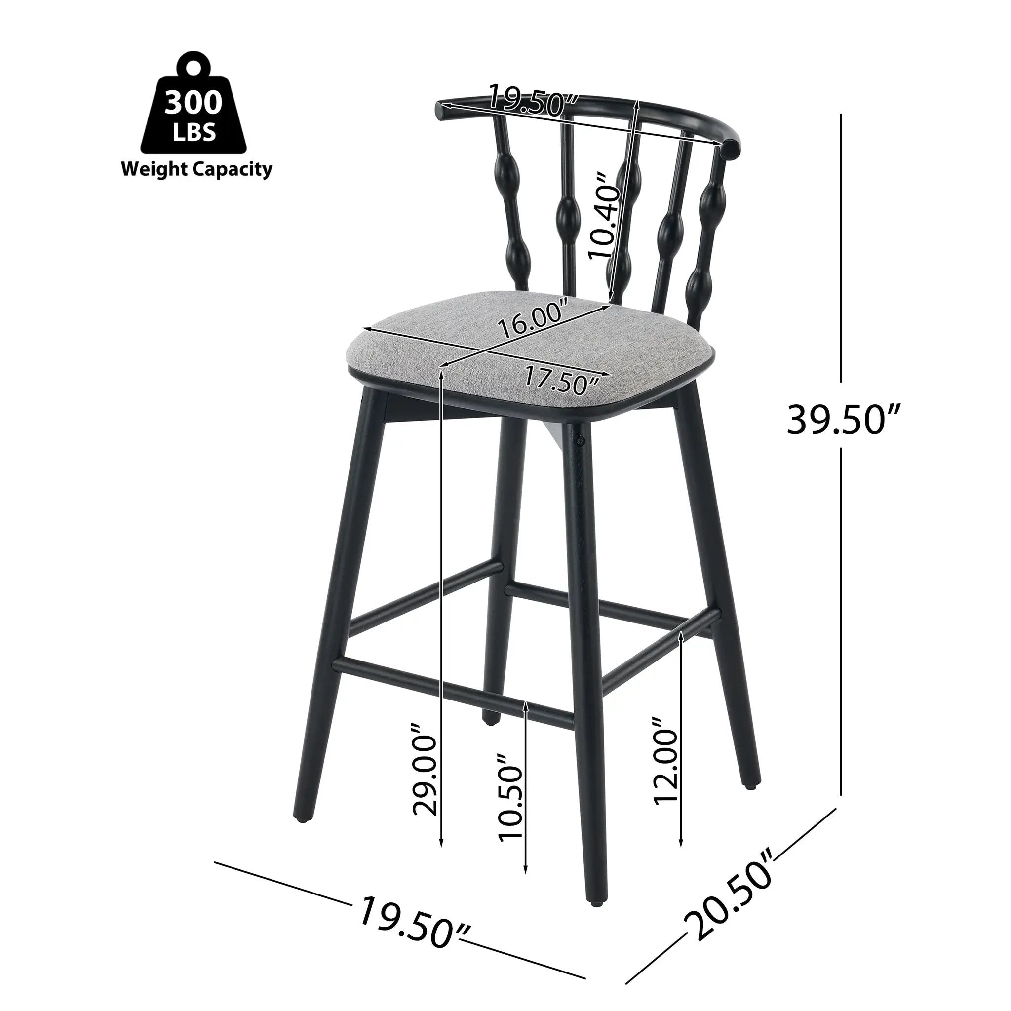 Doria Indoor Wooden Barstool by HouseOfZazla
