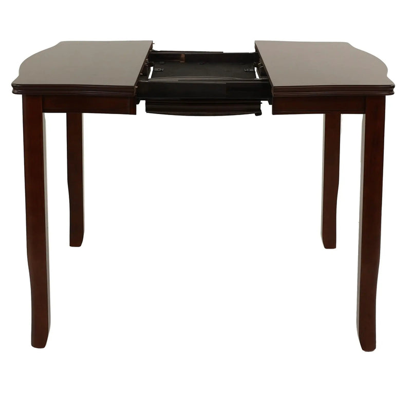 7 Piece Counter Height Dining Set With Butterfly Leaf Table And Chairs - Brown / Espresso by HouseOfZazla