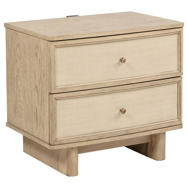 Kailani 4-piece Queen Bedroom Set Beige Oak by Unique Piece Furniture
