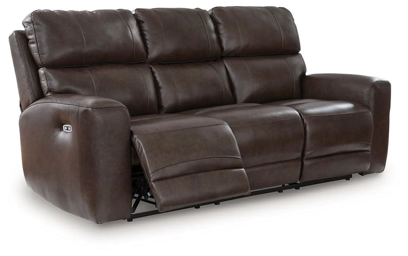 Crossplex - Power Reclining Sofa With Adjustable Headrest - Smoke by Unique Piece Furniture