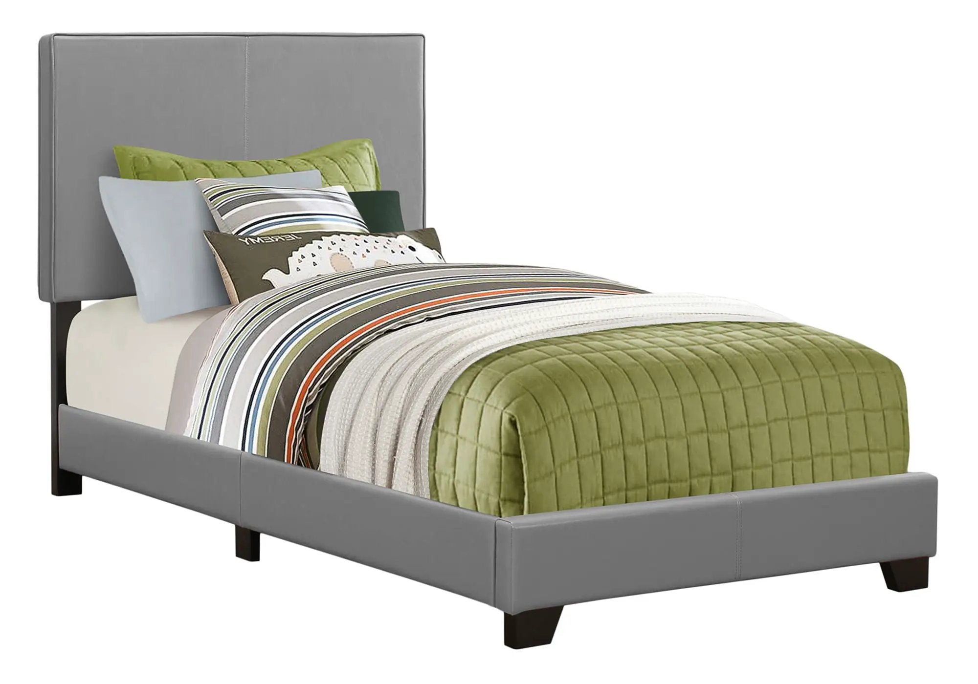 Bed, Upholstered, Transitional by HouseOfZazla