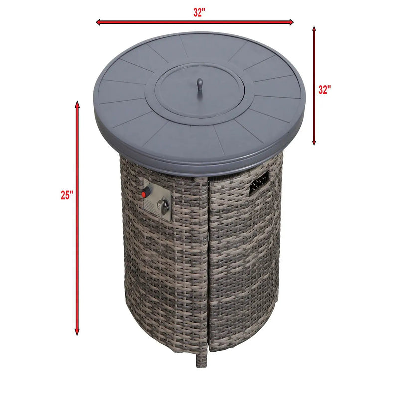 Outdoor Fire Pit Table With Lid by Unique Piece Furniture