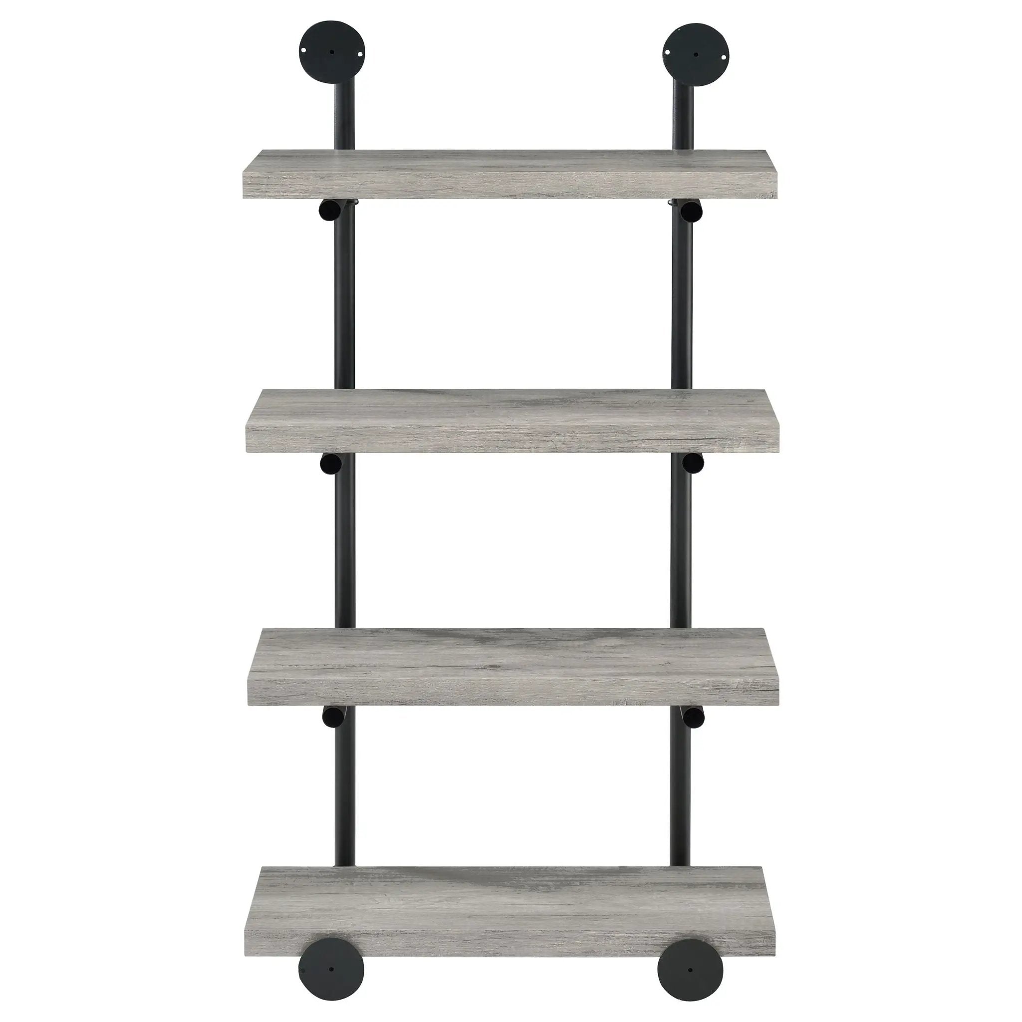 Elmcrest 24-inch 4-shelf Wall Bookshelf Grey Driftwood by Unique Piece Furniture