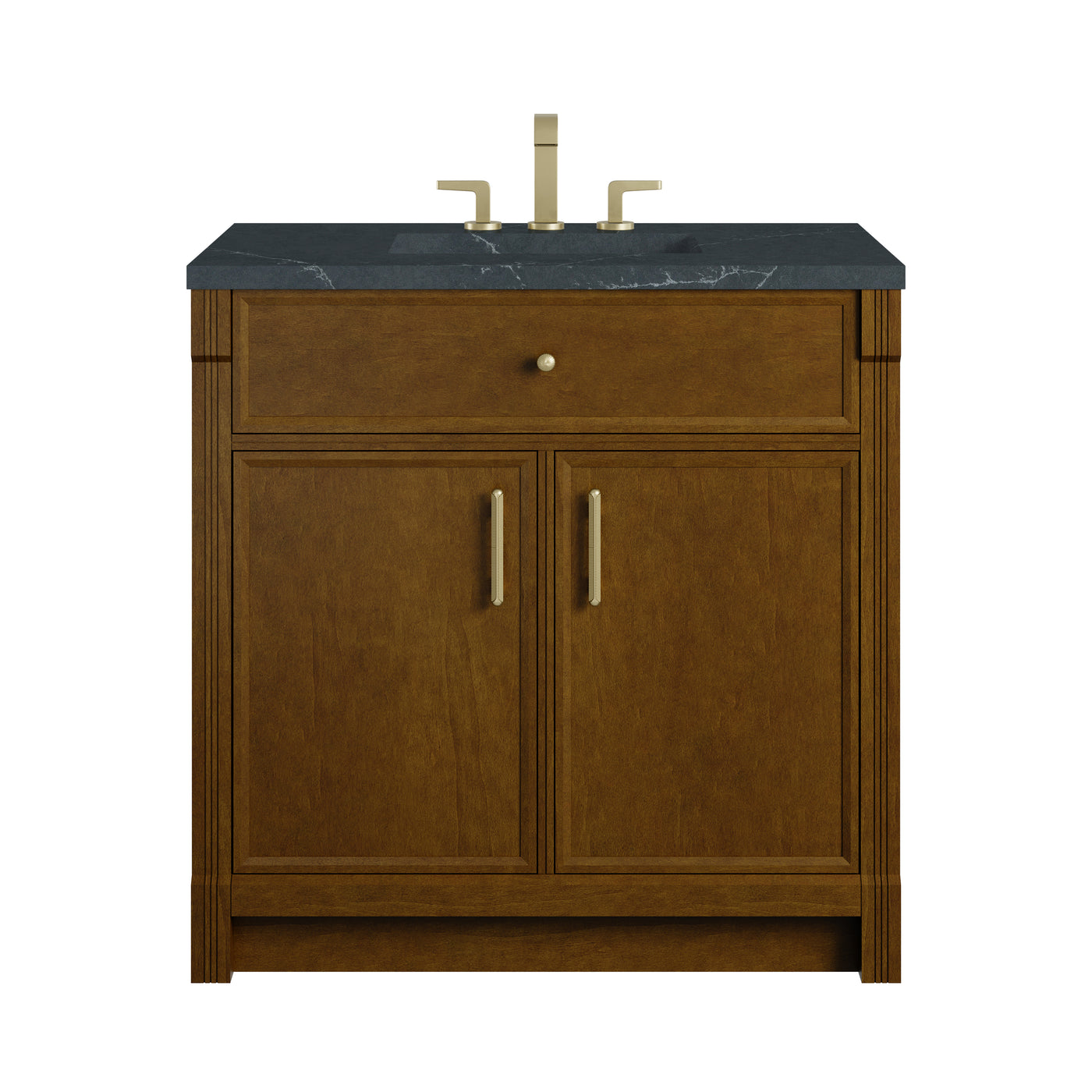 James Martin Bellshire 36" Single Bathroom Vanity, Honey Oak, view 38