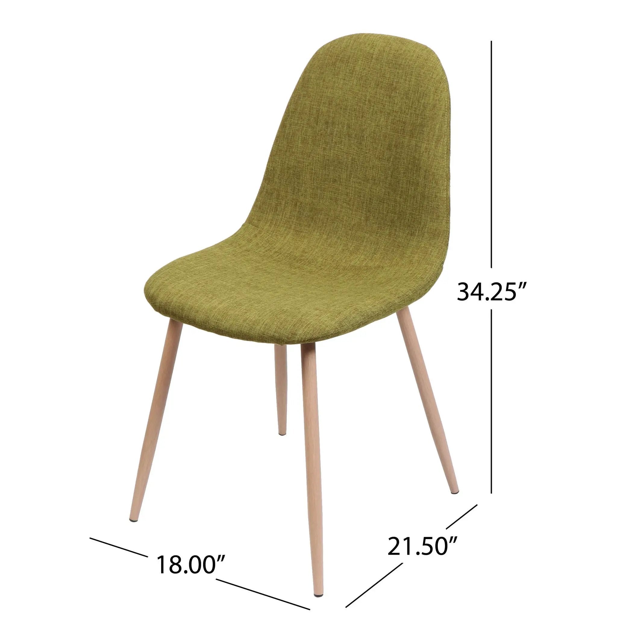 Elegant Dining Chair Set With Fabric by HouseOfZazla
