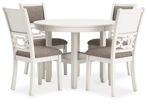 Erinberg - Ensemble de salle à manger (5 pièces) - Blanc antique