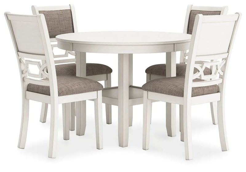 Erinberg - Dining Room Table Set (Set of 5) - Antique White by Unique Piece Furniture
