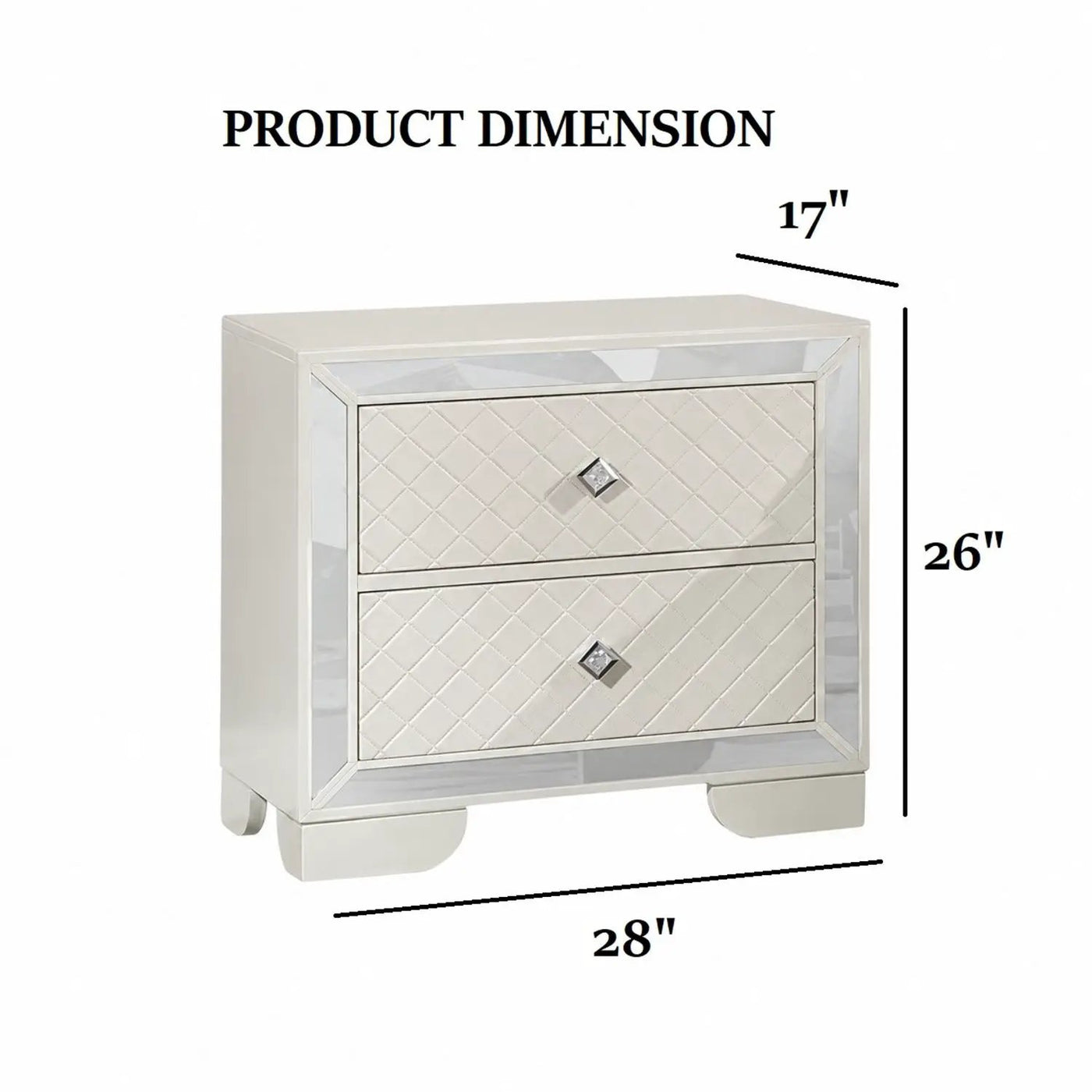 3 Piece Bedroom Contemporary Set, Bed With LED Lights And 2 Nightstands by HouseOfZazla
