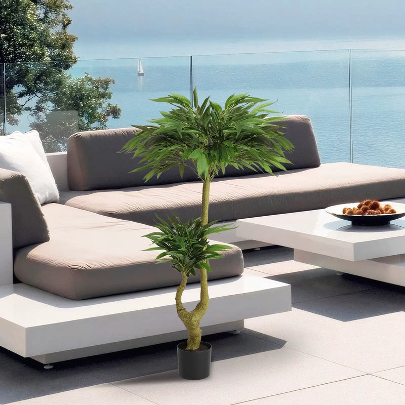 Artificial Dracaena Tree Indoor Faux ery Plant For Decoration, 150Cm - Green by Unique Piece Furniture