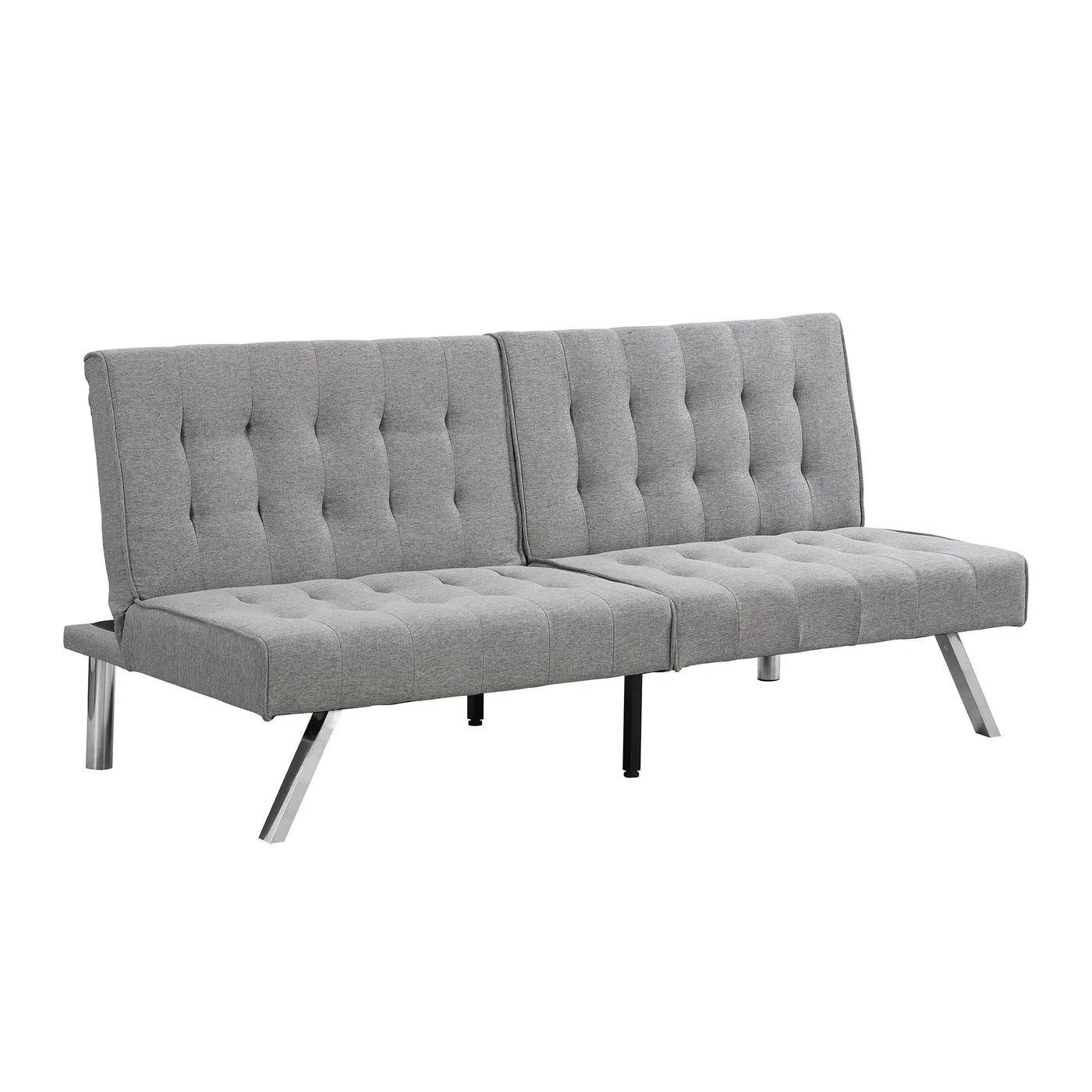 Modern Sofa Bed With Wood Frame And Stainless Legs by HouseOfZazla