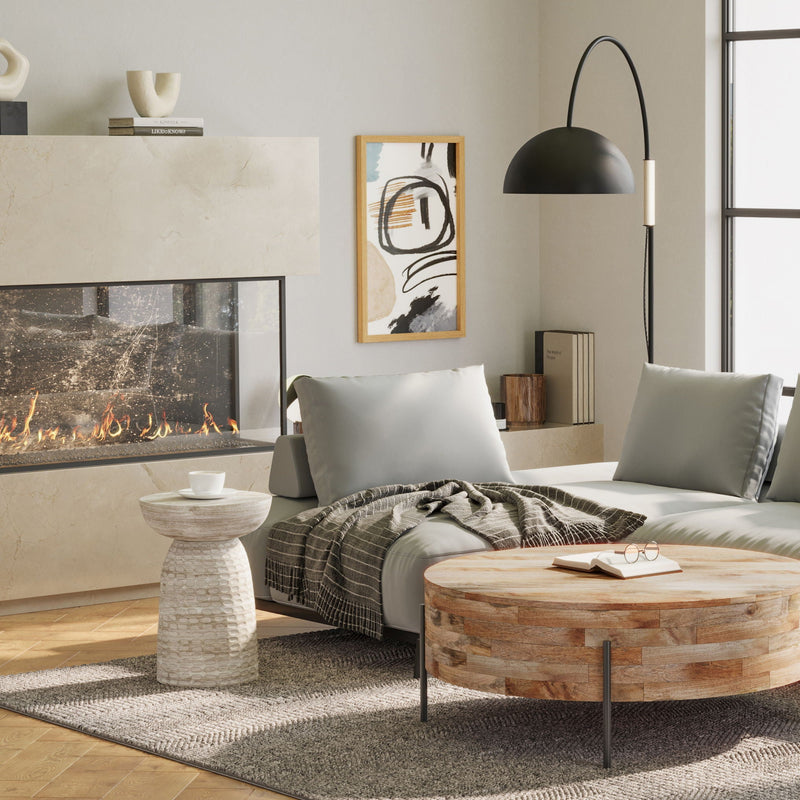 Boyd - Accent Table - White Wash by HouseOfZazla