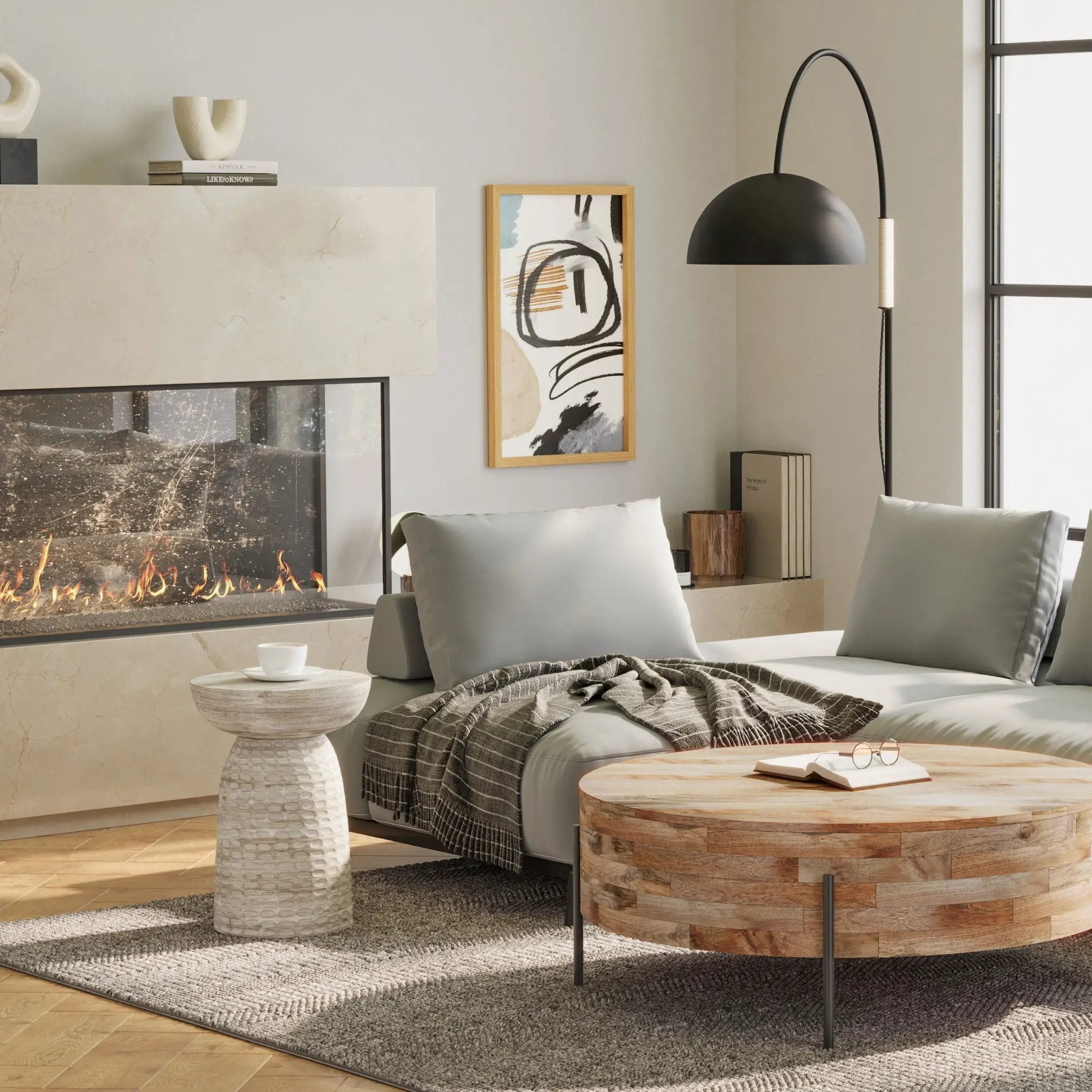 Boyd - Accent Table - White Wash by Unique Piece Furniture