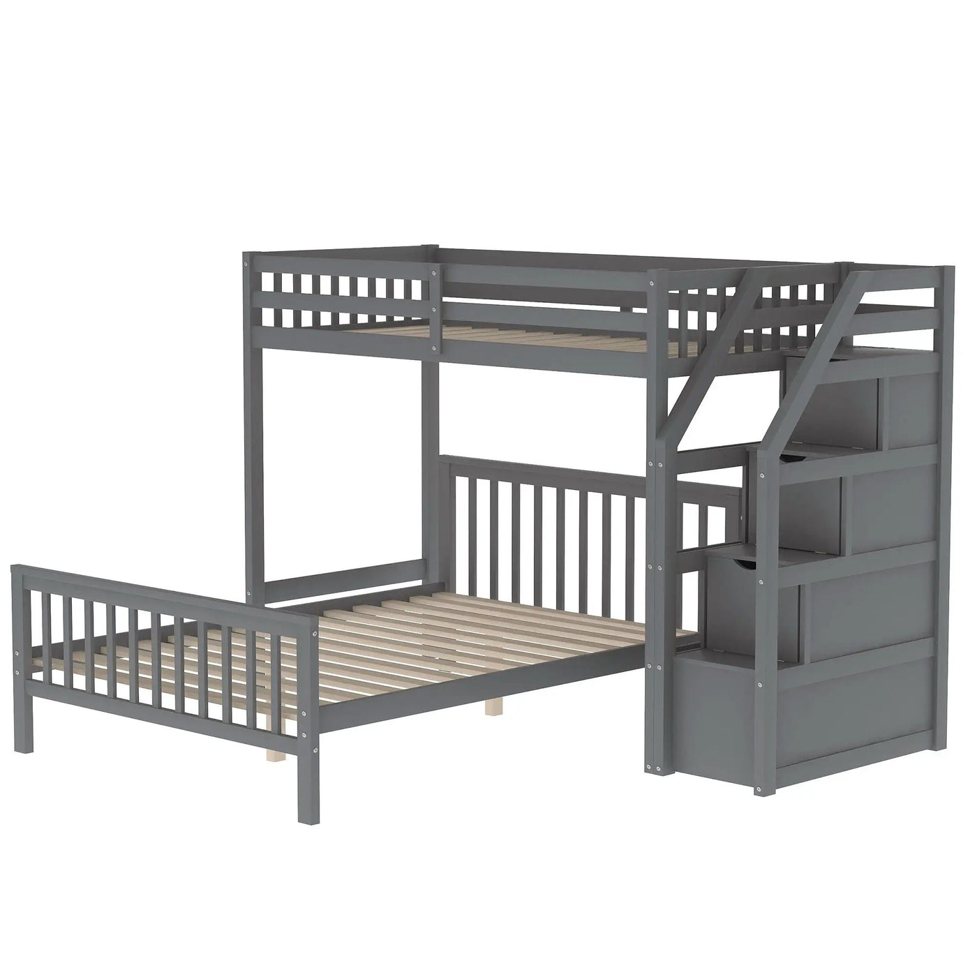 Loft Bed With Staircase And Storage by HouseOfZazla