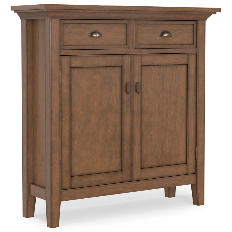 Redmond - Entryway Cabinet With Adjustable Shelves And Drawers - Brown by HouseOfZazla