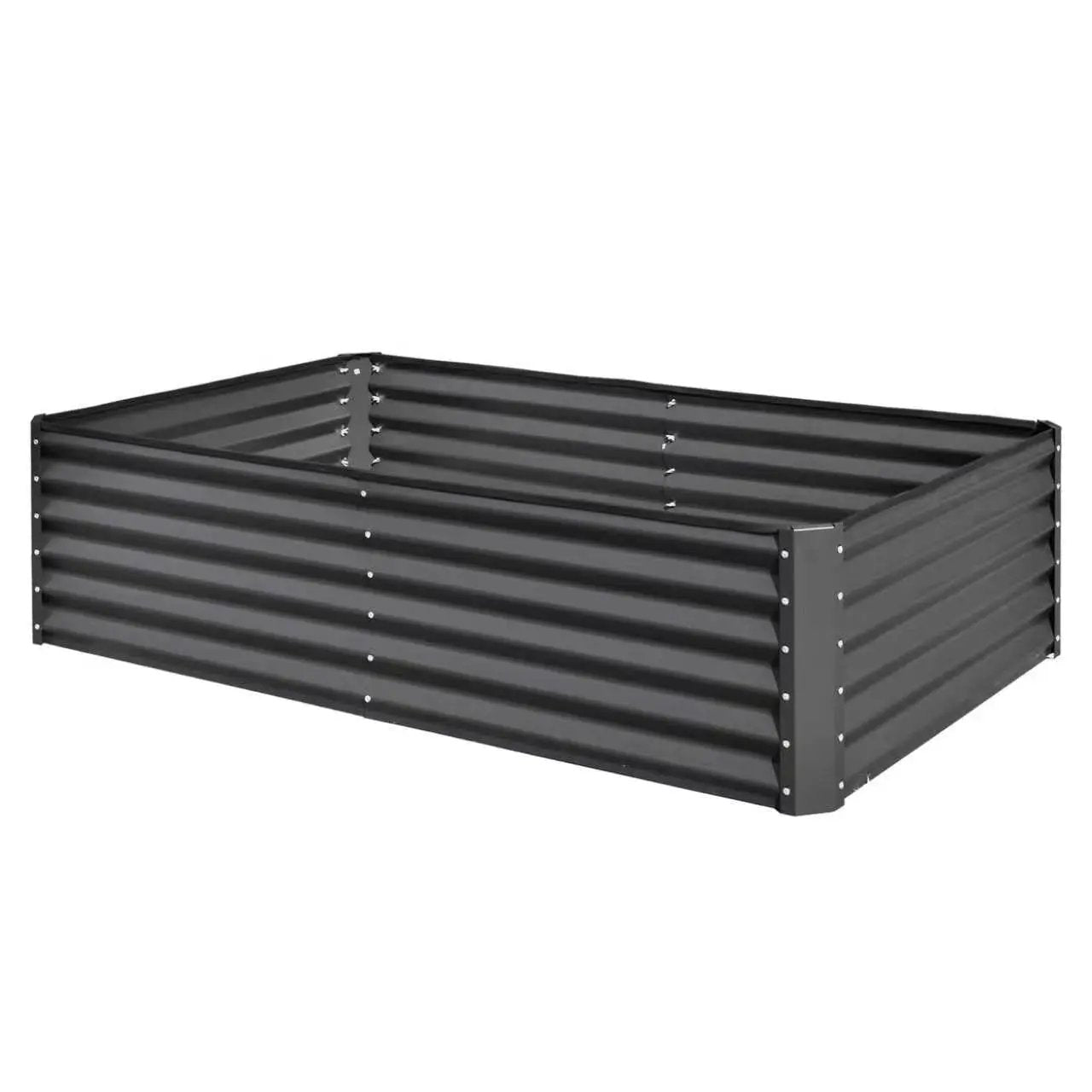 6x3x1.5ft Galvanized Raised Garden Bed by HouseOfZazla
