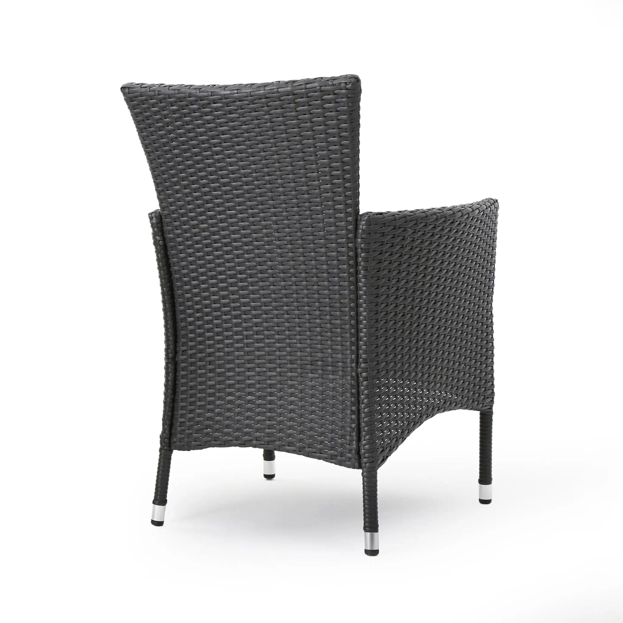 Dimensional Outdoor Dining Chair With Cushion Seat And Iron Frame (Set of 2) by HouseOfZazla