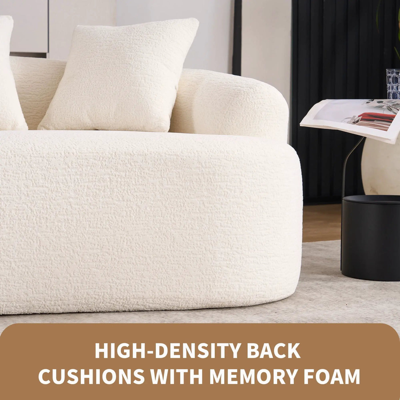 Loveseat Sofa, Compact Design For Small Spaces by Unique Piece Furniture