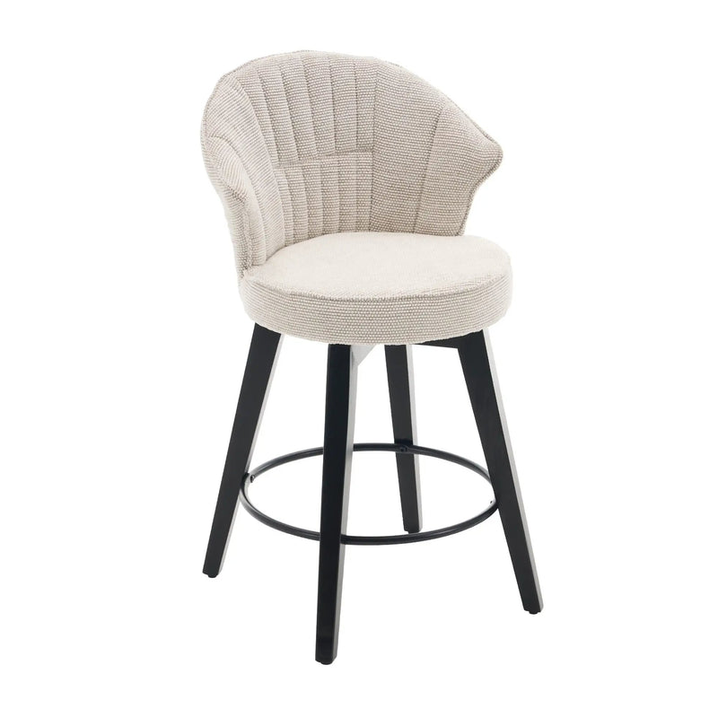 Wing Back Swivel Bar Stools (Set of 2) by Unique Piece Furniture