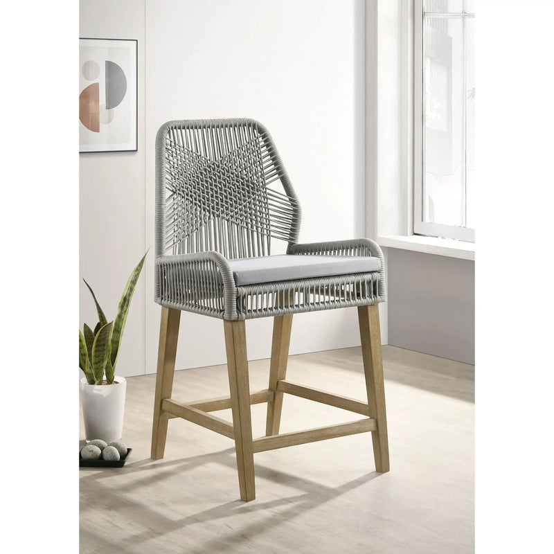 Counter Height Stools (Set of 2) - Gray - Rope by HouseOfZazla