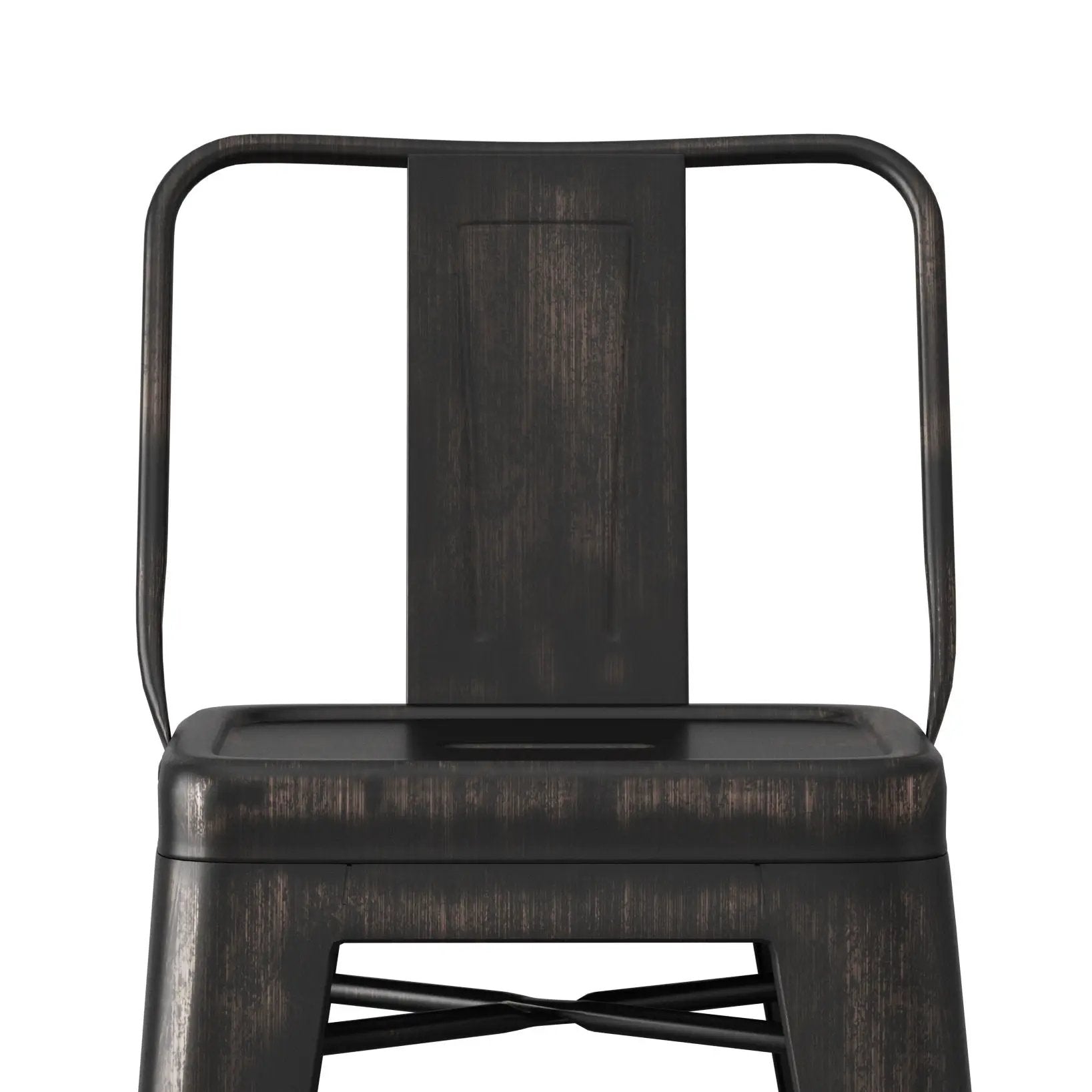 Rayne - Curved Back Metal Stool (Set of 2) by Unique Piece Furniture