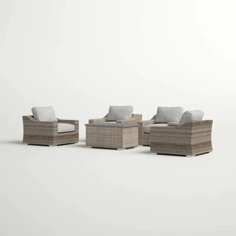 Stylish Sofa Seating Group With Cushions Perfect For Outdoor Gatherings by HouseOfZazla