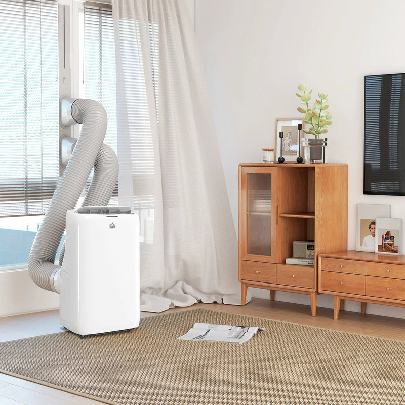 HOMCOM Inverter Air Conditioner, 14000 BTU Dual Hose Portable AC Unit by HouseOfZazla