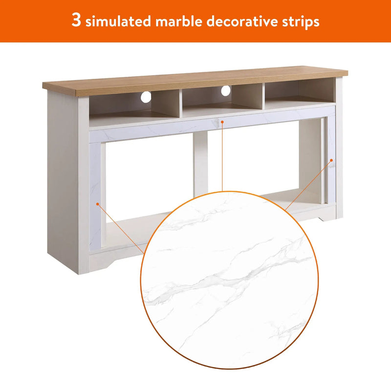 70 Inch Fireplace TV Stand for TVs up to 70" with 60" Smart Electric Fireplace, photo 7 of 7
