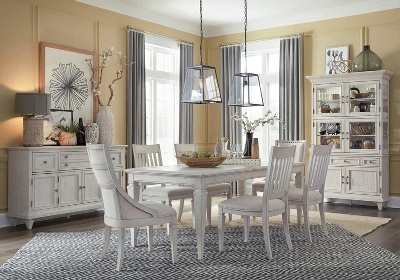 Newport - Dining Side Chair With Upholstered Seat (Set of 2) - Alabaster by Unique Piece Furniture