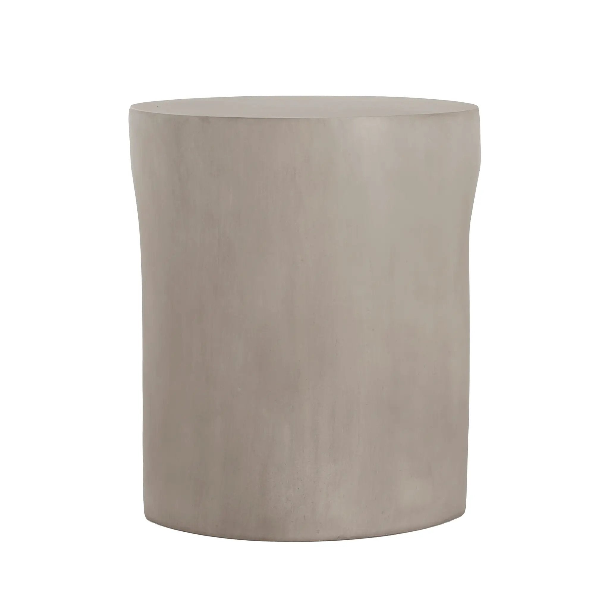 Outdoor MGO Round U-Shape Side Table Light Grey by HouseOfZazla