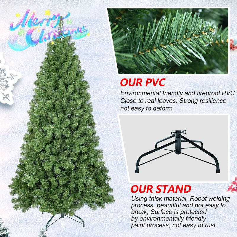 7ft Christmas Tree with Memory Wire, 1064 Tips by HouseOfZazla