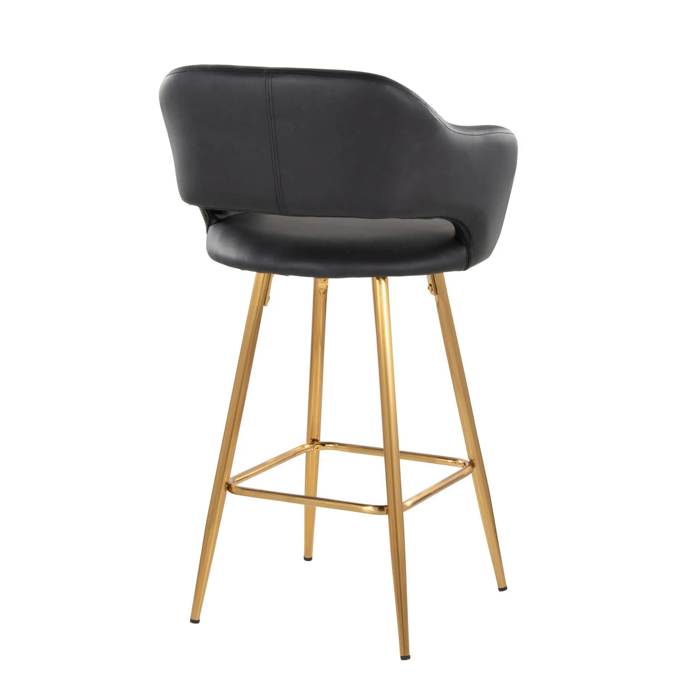 Margarite - Contemporary Fixed Height Counter Stool With Footrest (Set of 2) With Square by HouseOfZazla
