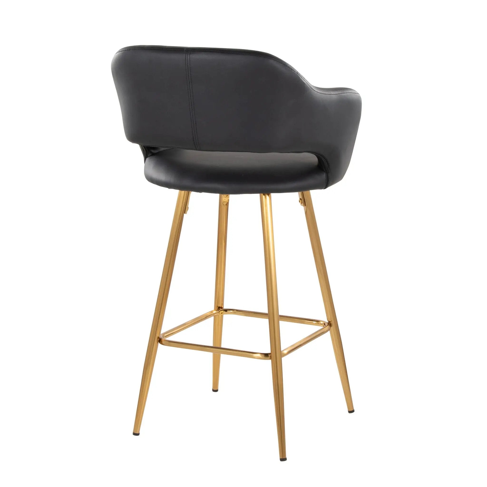 Margarite - Contemporary Fixed Height Counter Stool With Footrest (Set of 2) With Square by Unique Piece Furniture